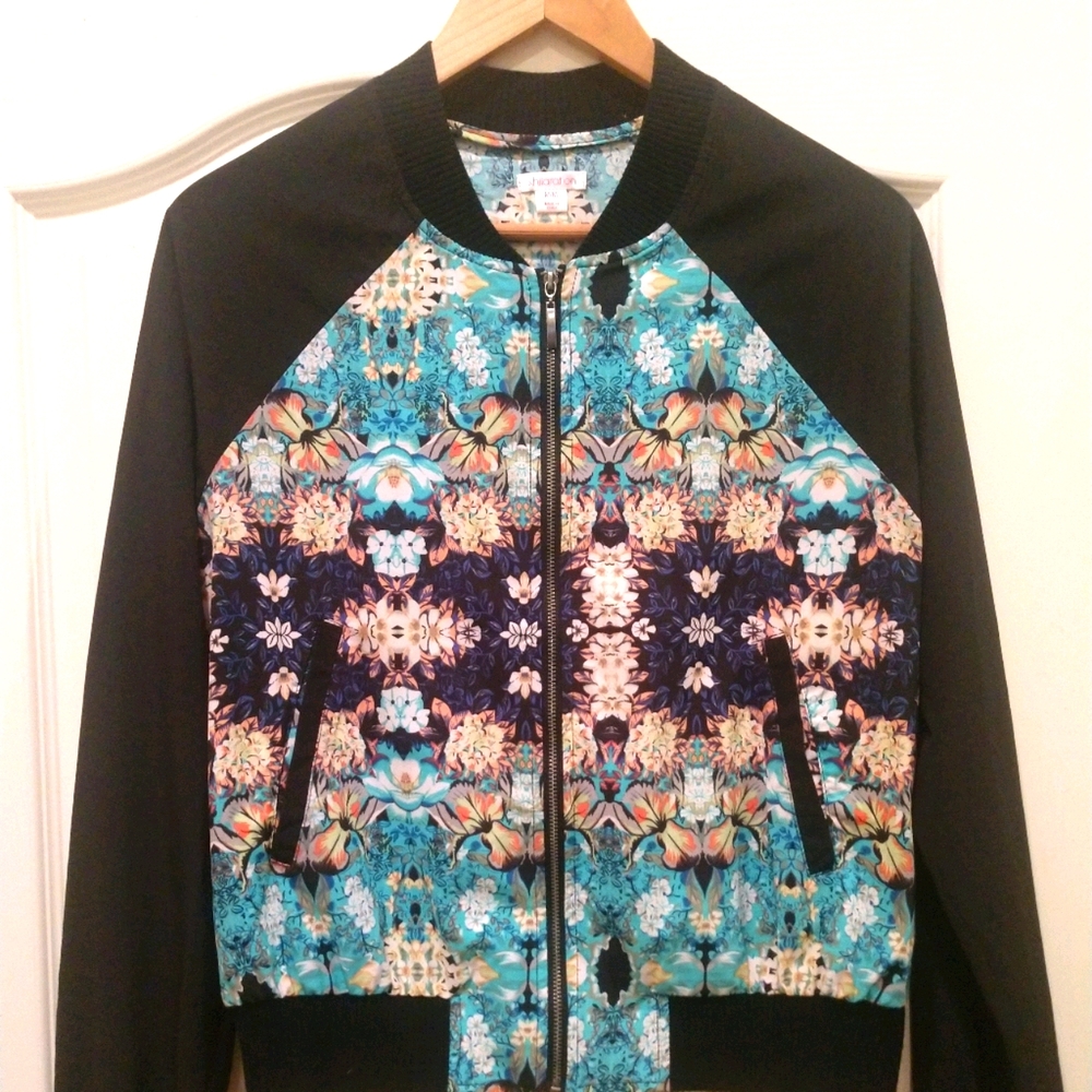 Mirror Print Bomber jacket